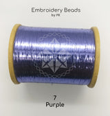 Flat Metallic Thread Purple