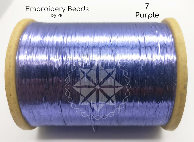 Flat Metallic Thread Purple