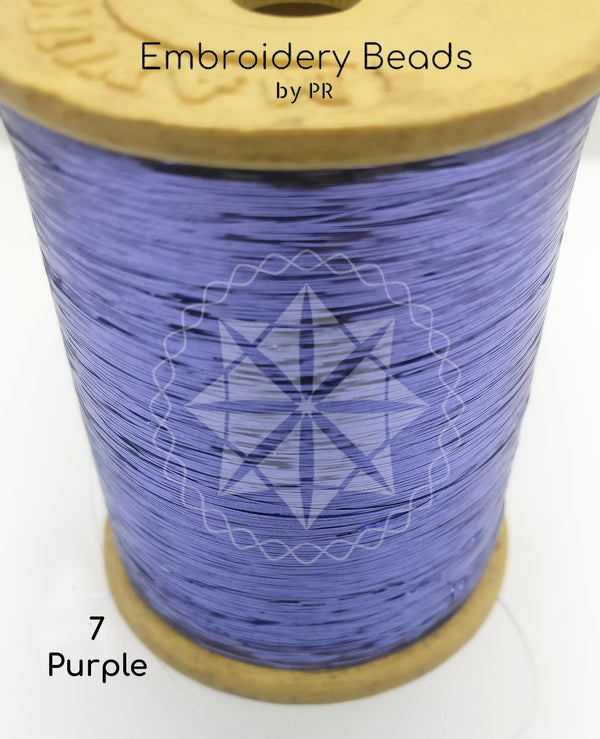 Flat Metallic Thread Purple