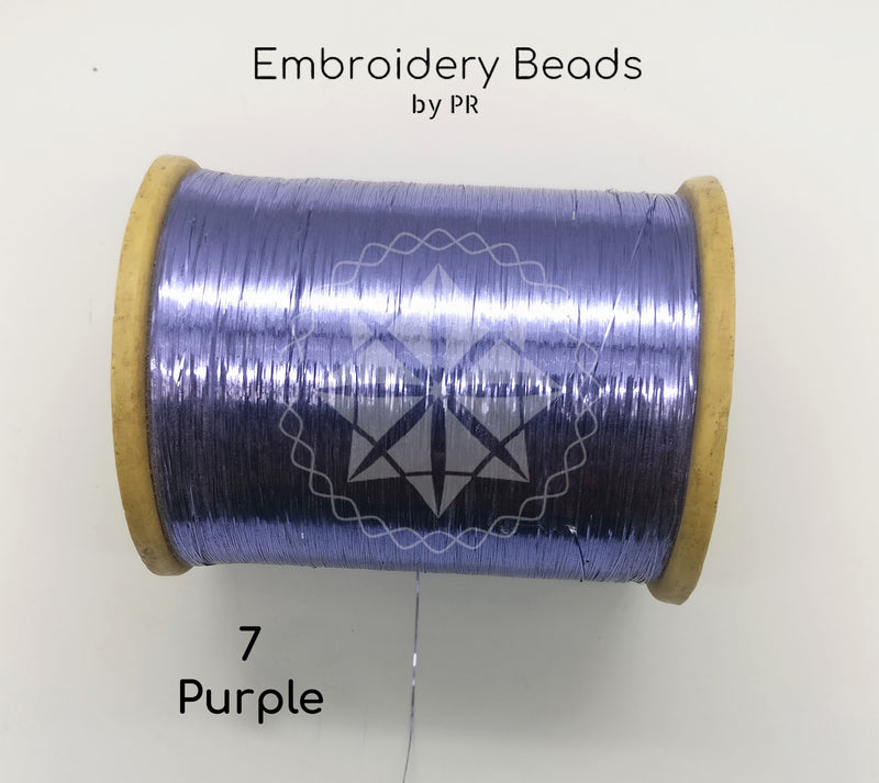 Flat Metallic Thread Purple