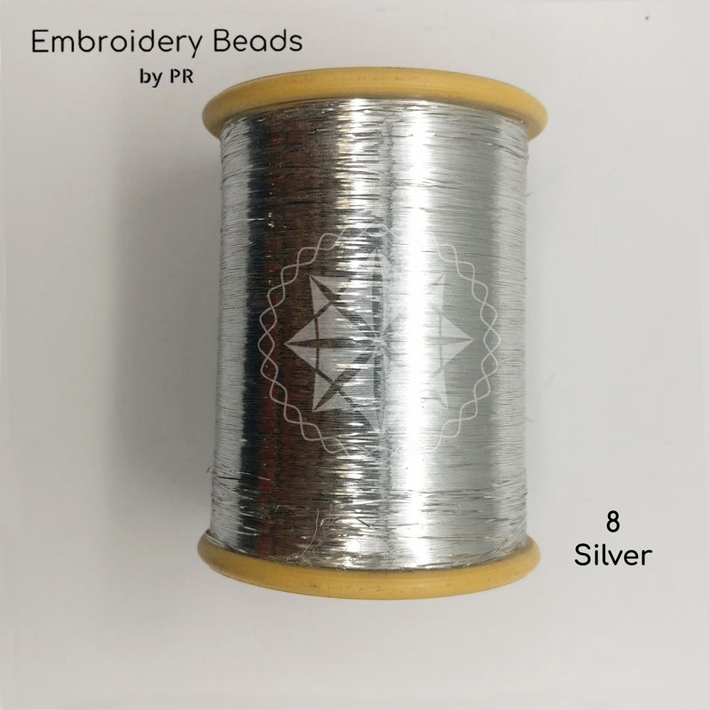 Flat Metallic Thread Silver
