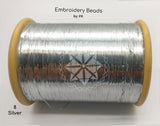Flat Metallic Thread Silver