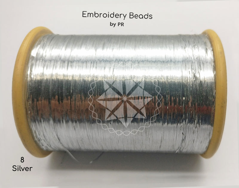 Flat Metallic Thread Silver