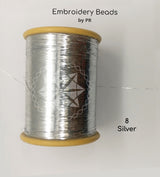 Flat Metallic Thread Silver