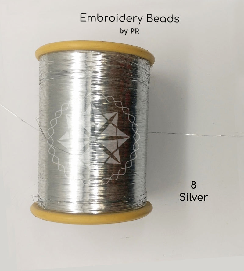 Flat Metallic Thread Silver