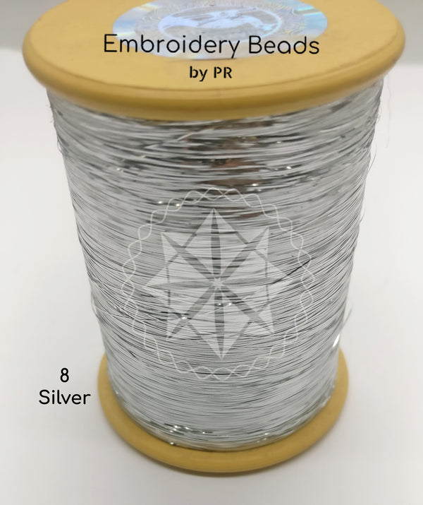 Flat Metallic Thread Silver