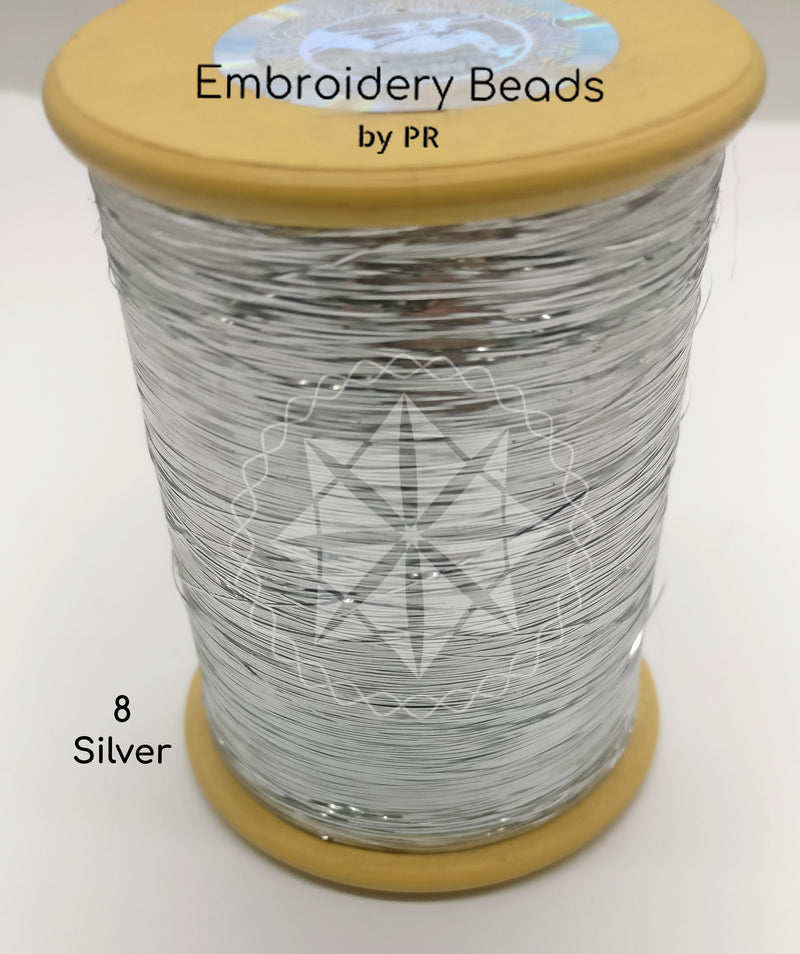 Flat Metallic Thread Silver