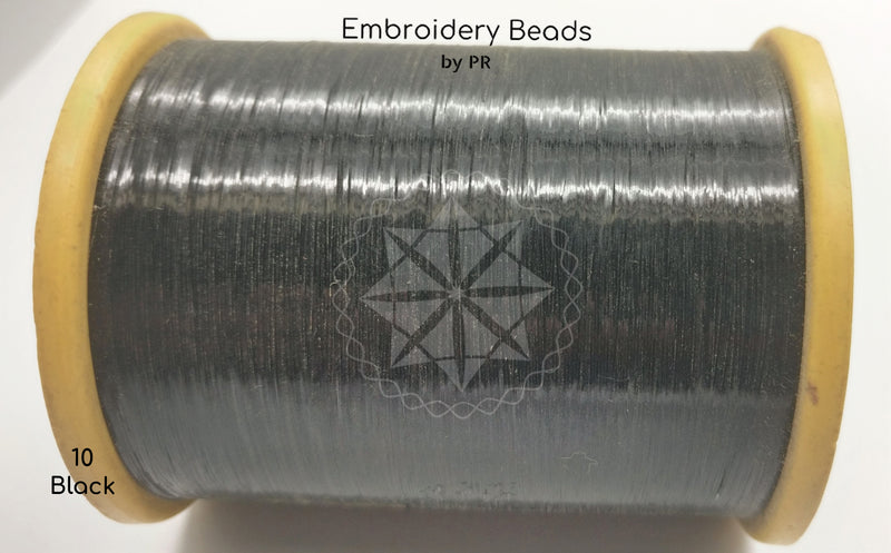 Flat Metallic Thread Black