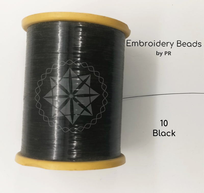 Flat Metallic Thread Black