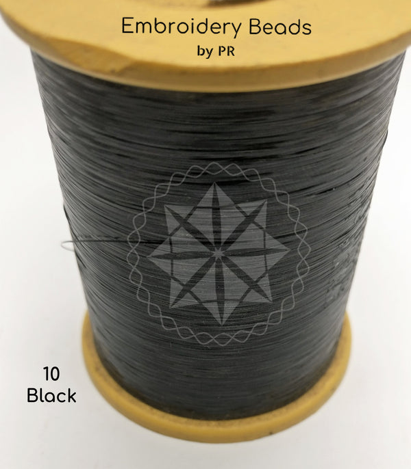 Flat Metallic Thread Black