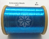 Flat Metallic Thread Blue