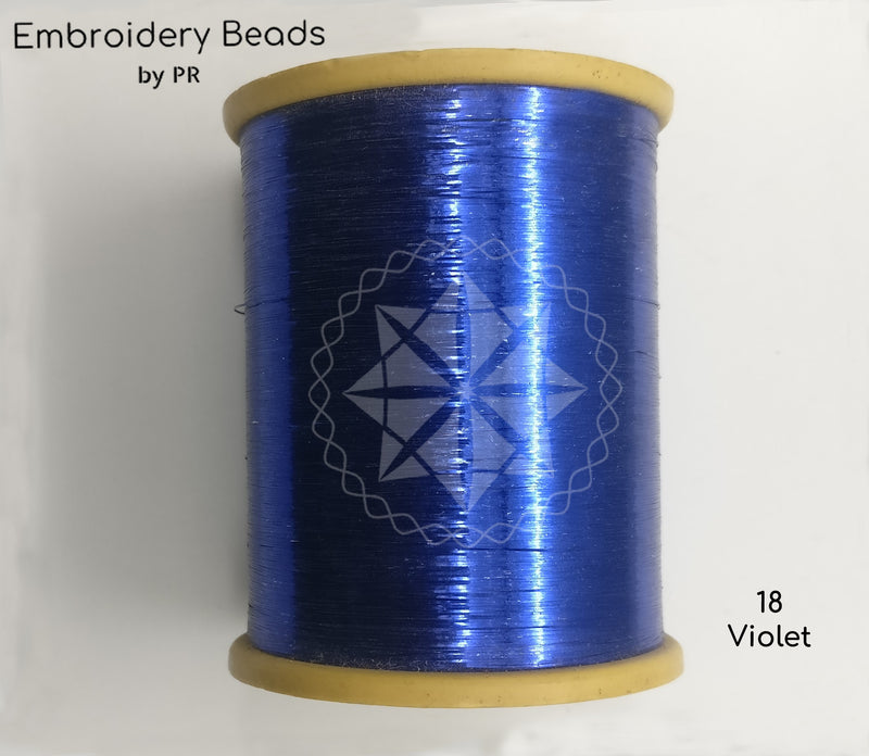 Flat Metallic Thread Voilet