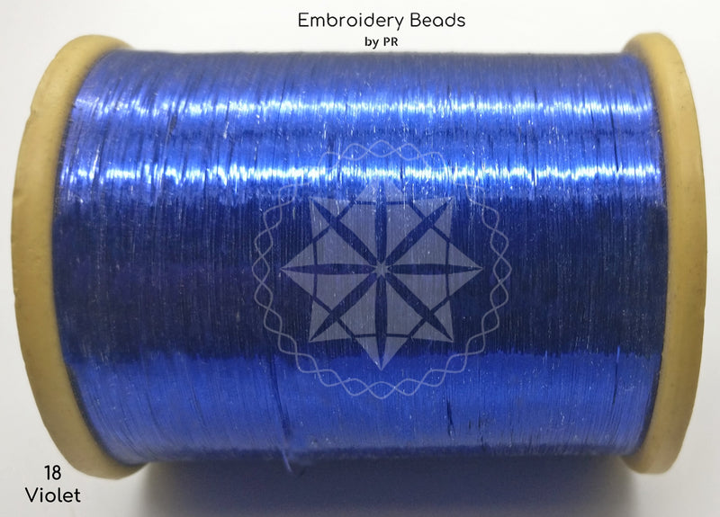 Flat Metallic Thread Voilet