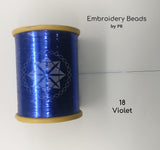 Flat Metallic Thread Voilet