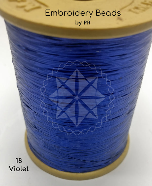 Flat Metallic Thread Voilet