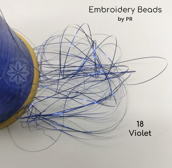 Flat Metallic Thread Voilet