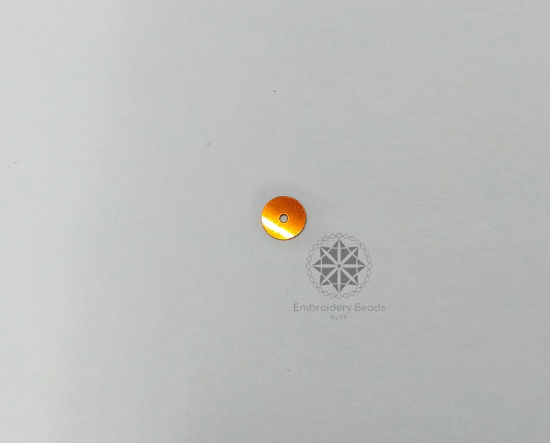 Round Sequins Orange 6mm