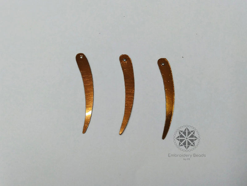 Sword Shape Sequins Brown