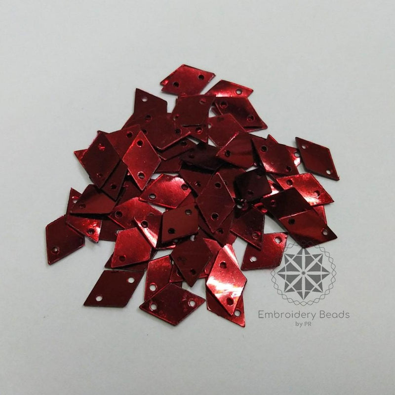 Diamond Shape Sequins Maroon