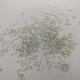 Bugle Beads Silver 5mm