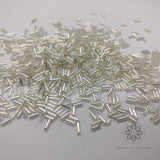 Bugle Beads Silver 5mm