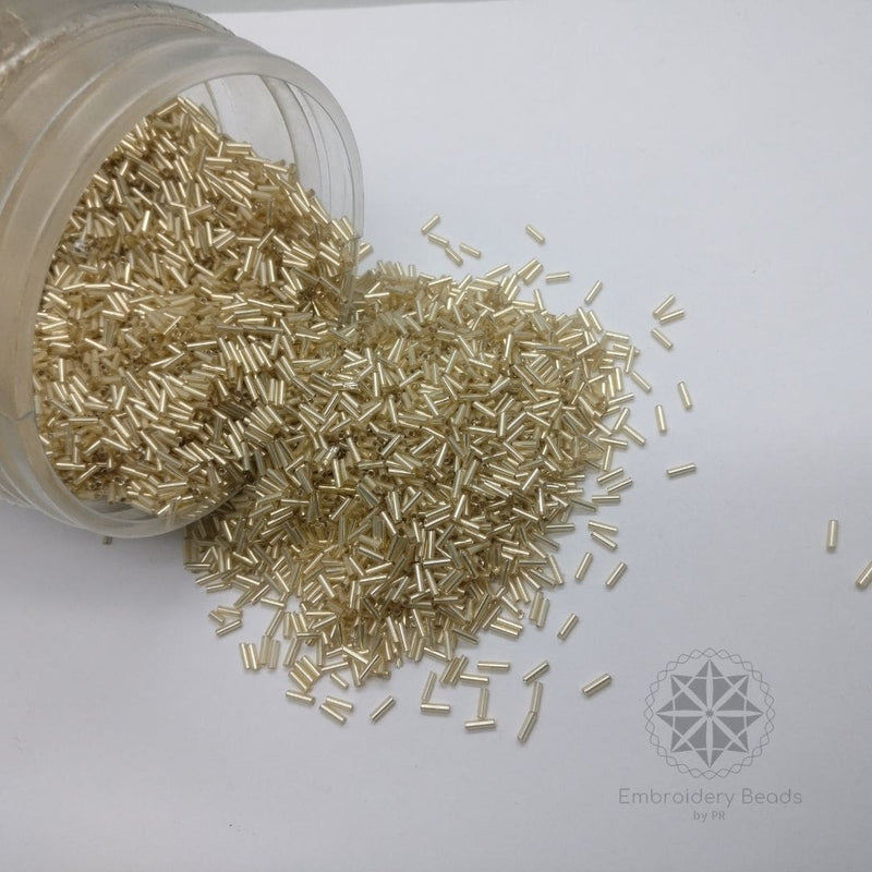 Bugle beads Gold  5mm