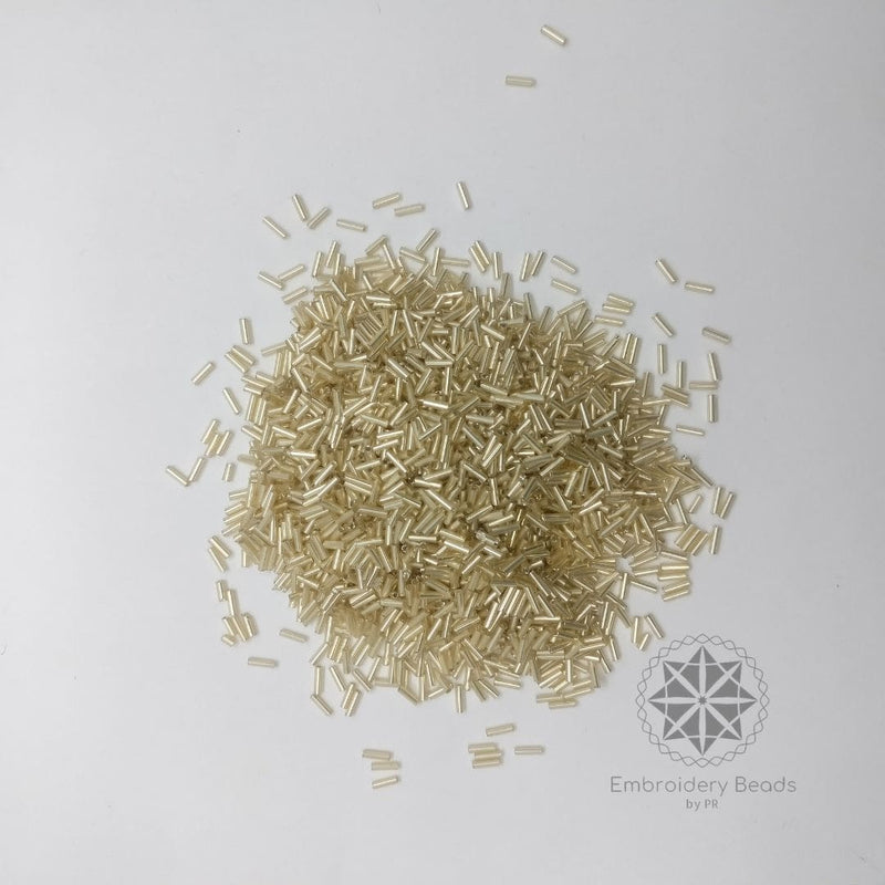 Bugle beads Gold  5mm