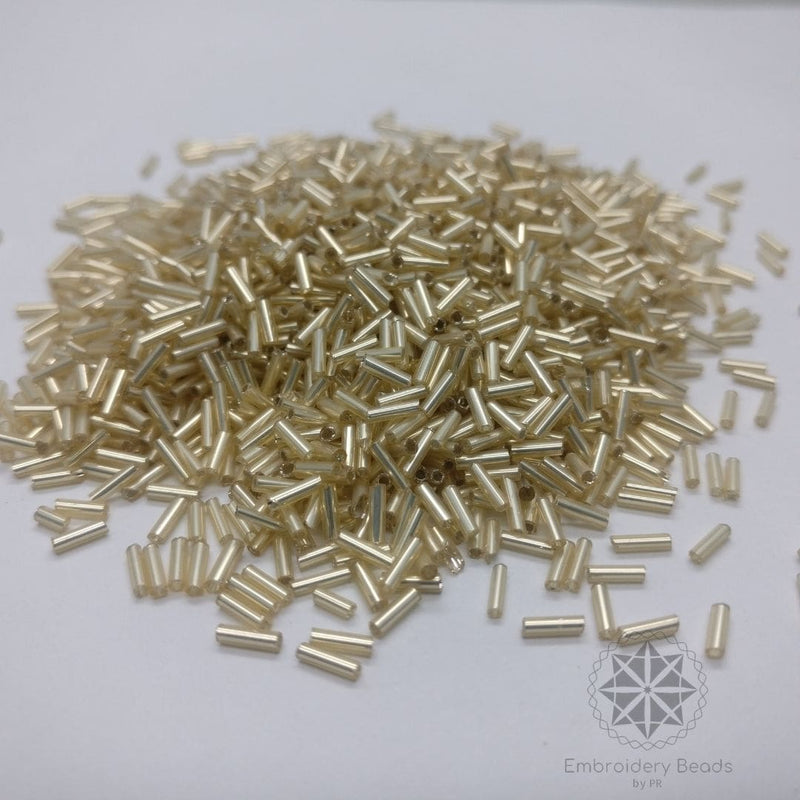 Bugle beads Gold  5mm
