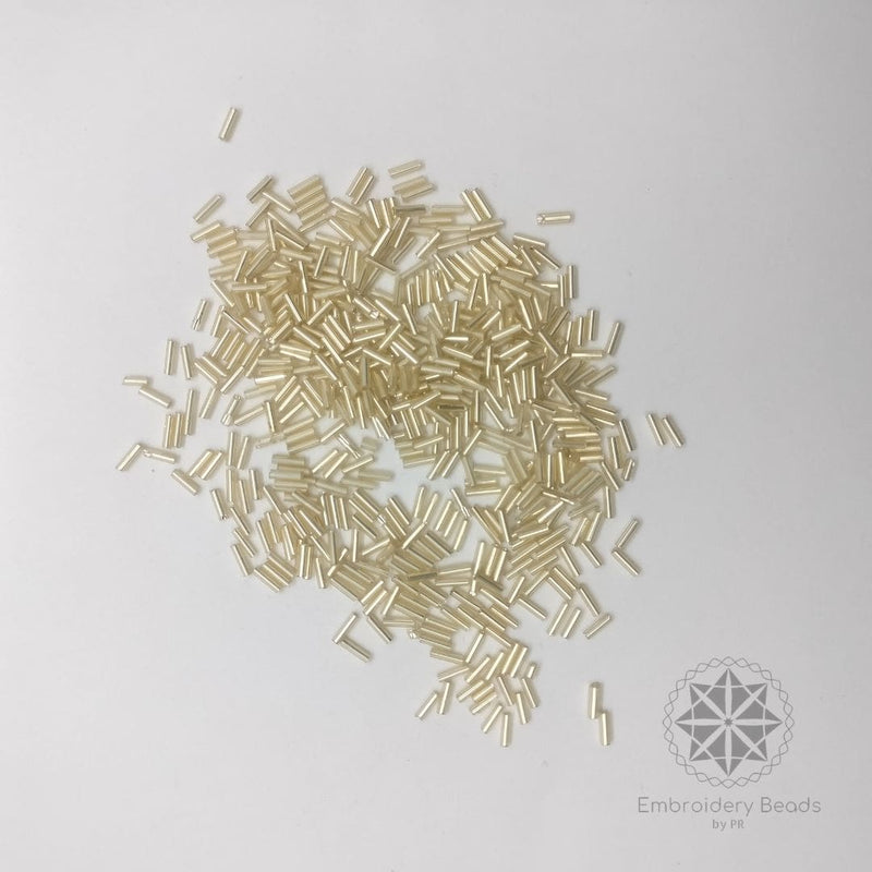 Bugle beads Gold  5mm