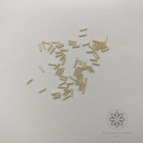 Bugle beads Gold  5mm