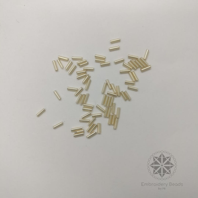 Bugle beads Gold  5mm