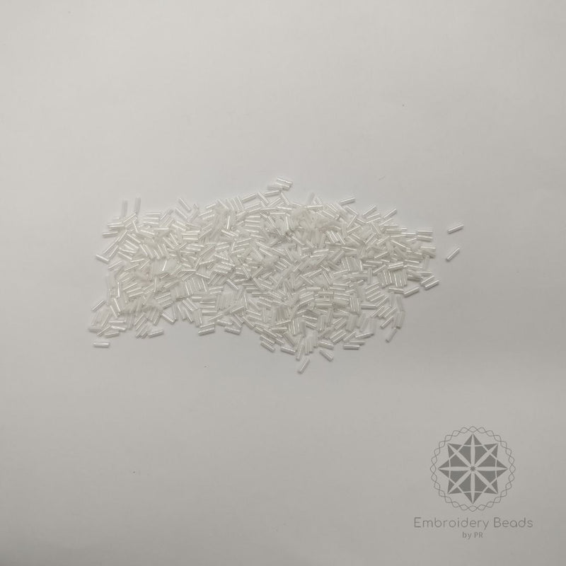 Bugle beads White 10mm