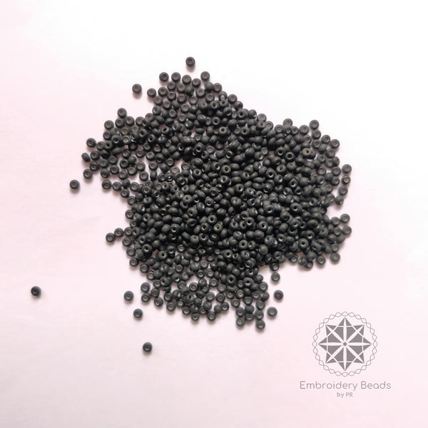 Seed Beads / Poat Black Matte 0.15mm