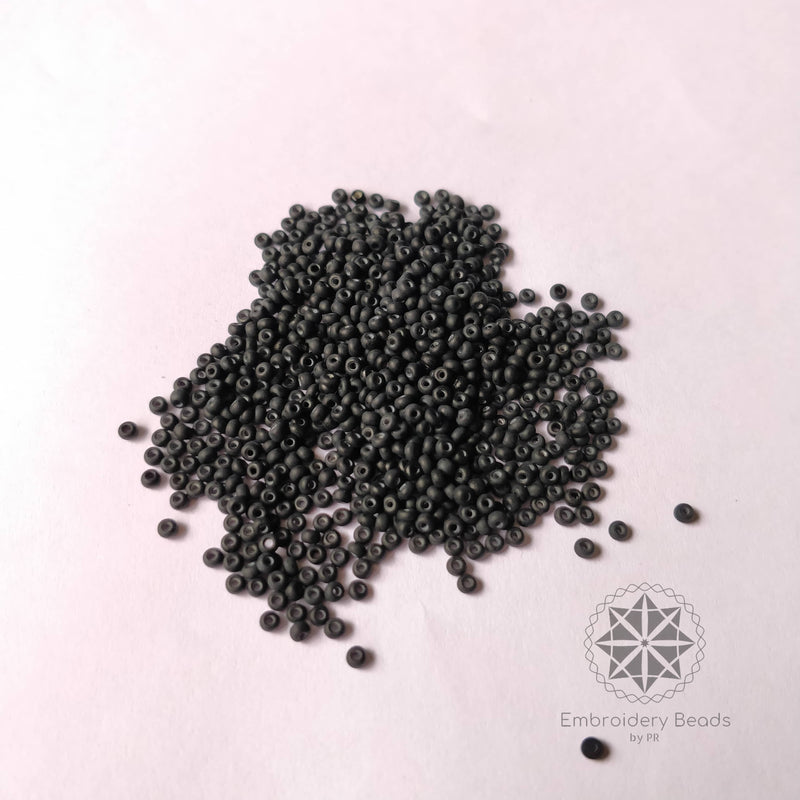 Seed Beads / Poat Black Matte 0.15mm