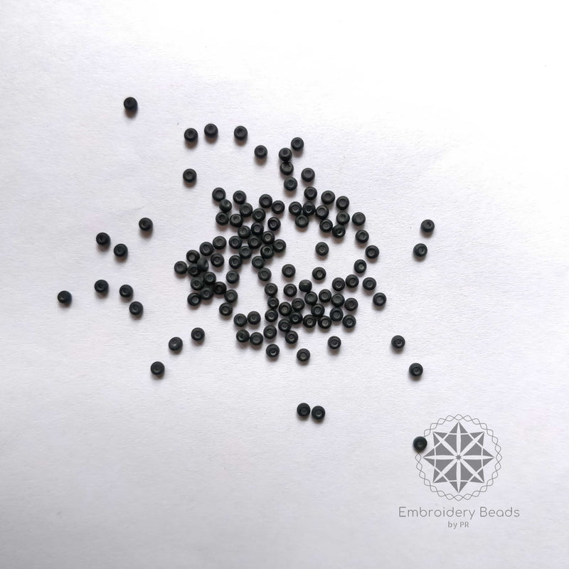 Seed Beads / Poat Black Matte 0.15mm