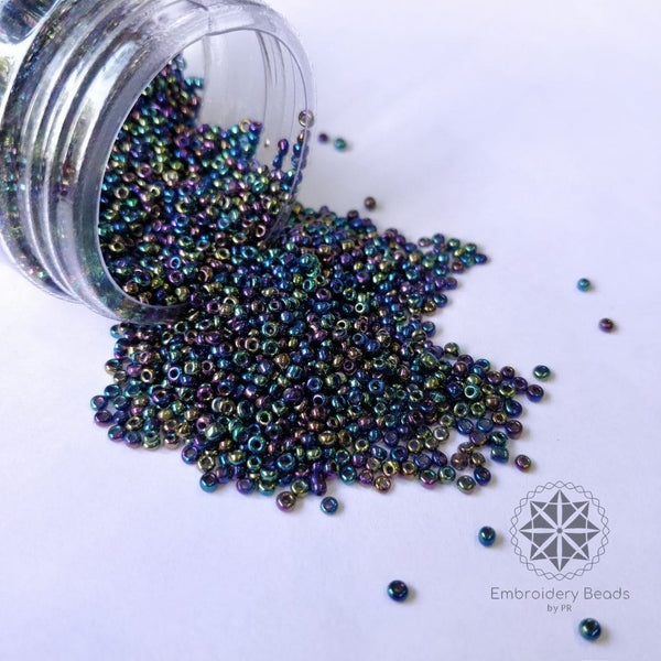 Seed Beads / Poat Black Rainbow 0.11mm