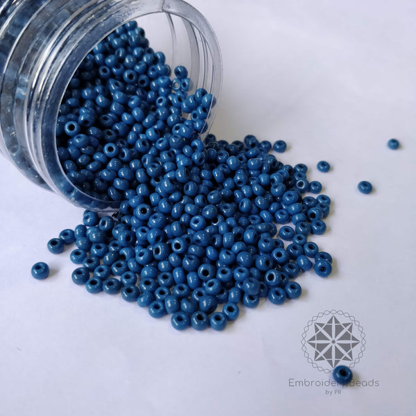 Seed Beads / Poat Denim Blue 3mm