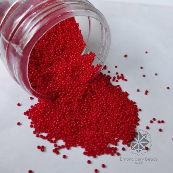 Seed Beads / Poat Red 0.15mm