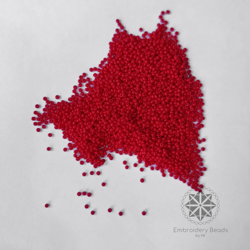 Seed Beads / Poat Red 0.15mm