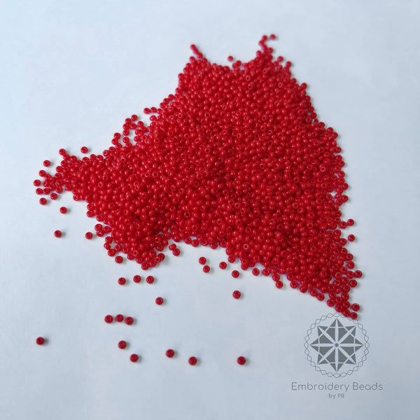 Seed Beads / Poat Red 0.15mm