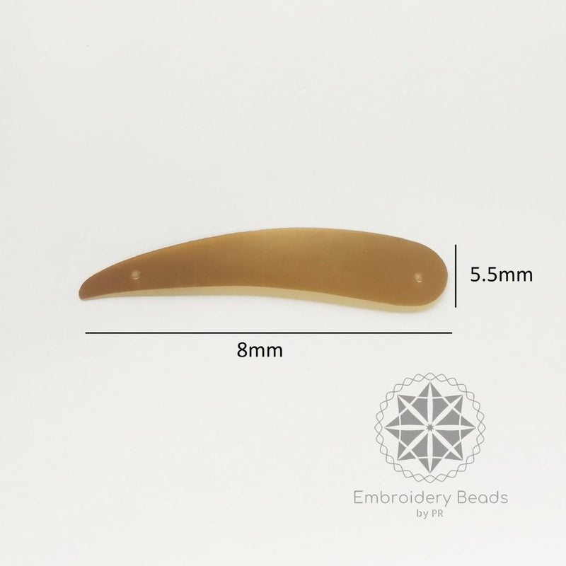 Sword Shape Sequins Brown
