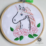 DIY Embroidery Kit Combo of Evil Eye / House / Unicorn Face