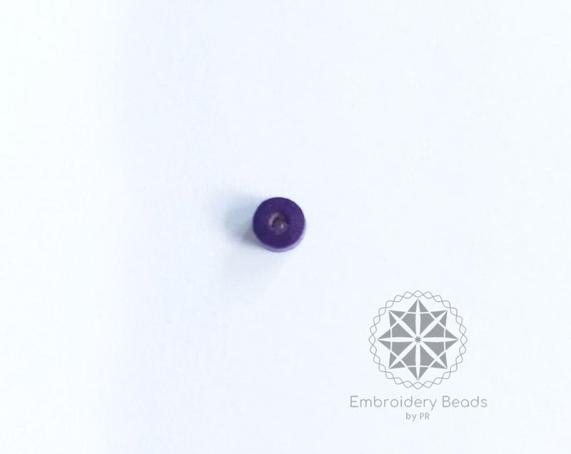 Cylindrical Beads Purple  4mm
