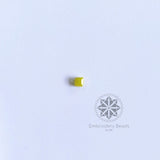 Cube Beads Bright Yellow