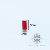 Rectangle Tube Red 4*6mm ( SN-223 8 )