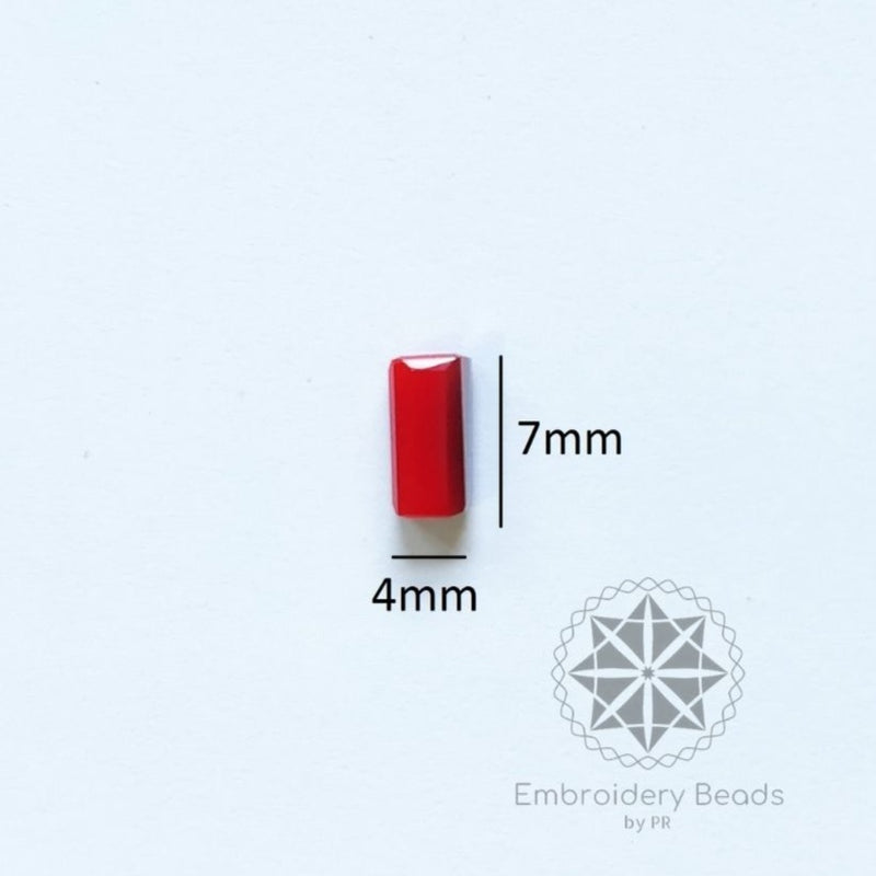 Rectangle Tube Red 4*6mm ( SN-223 8 )