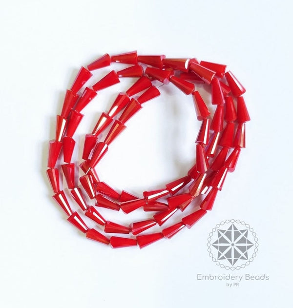 Cone Beads Red