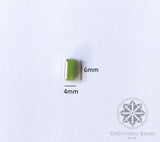 Rectangle Tube Green 4*6mm ( SN-223 9 )
