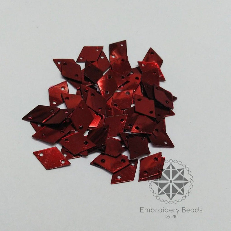Diamond Shape Sequins Maroon