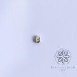 Kidney Beans Shape Beads White Grey